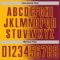 Custom Crimson Gold Gradient Line Sublimation Soccer Uniform Jersey