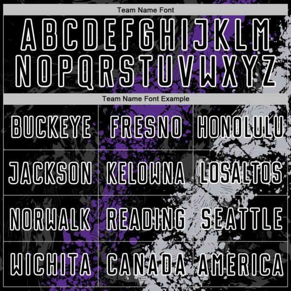 Custom Black White Purple-Gray Dripping Splatter Cracked Texture Sublimation Soccer Uniform Jersey