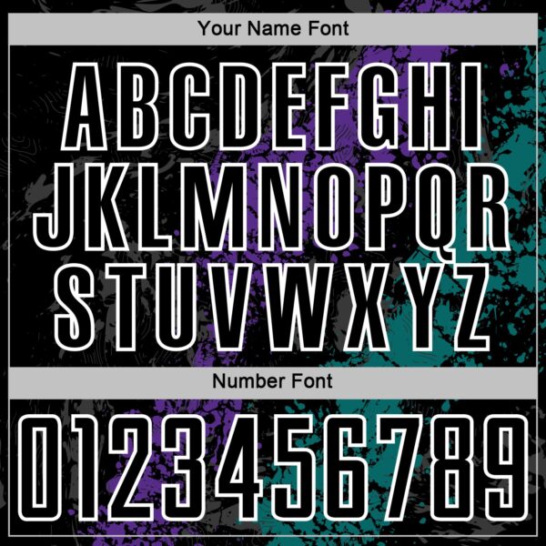 Custom Black White Purple-Teal Dripping Splatter Cracked Texture Sublimation Soccer Uniform Jersey