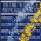 Custom Navy White Light Blue-Yellow Dripping Splatter Cracked Texture Sublimation Soccer Uniform Jersey