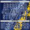 Custom Navy White Light Blue-Yellow Dripping Splatter Cracked Texture Sublimation Soccer Uniform Jersey