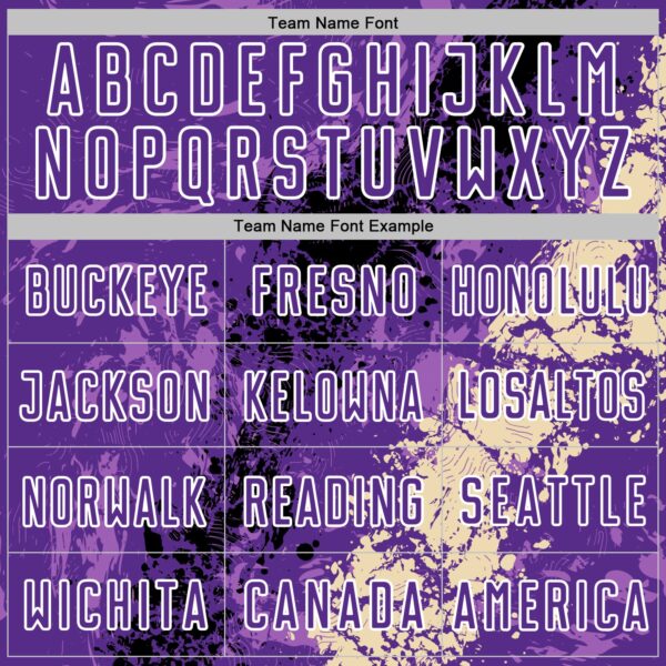 Custom Purple White Black-Cream Dripping Splatter Cracked Texture Sublimation Soccer Uniform Jersey