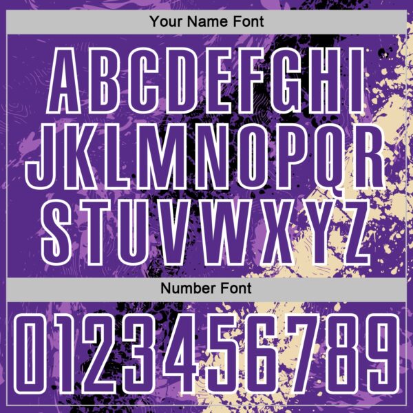 Custom Purple White Black-Cream Dripping Splatter Cracked Texture Sublimation Soccer Uniform Jersey