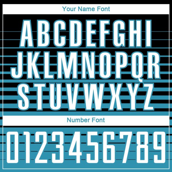 Custom Black White-Panther Blue Gradient Pinstripe Sublimation Soccer Uniform Jersey