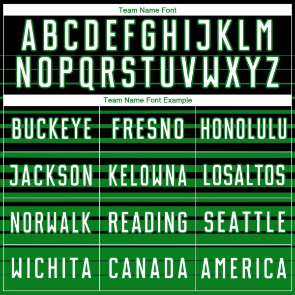 Custom Black White-Grass Green Gradient Pinstripe Sublimation Soccer Uniform Jersey