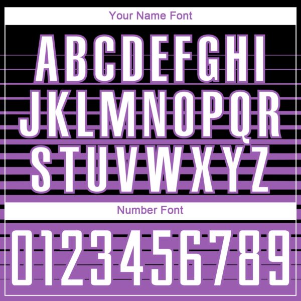 Custom Black White-Medium Purple Gradient Pinstripe Sublimation Soccer Uniform Jersey