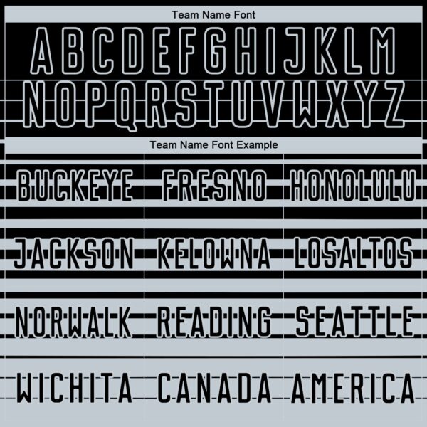 Custom Black Silver Gradient Pinstripe Sublimation Soccer Uniform Jersey