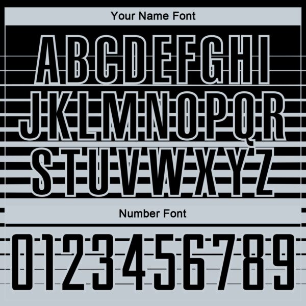 Custom Black Silver Gradient Pinstripe Sublimation Soccer Uniform Jersey