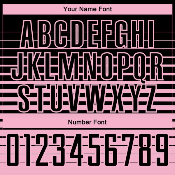 Custom Black Light Pink Gradient Pinstripe Sublimation Soccer Uniform Jersey