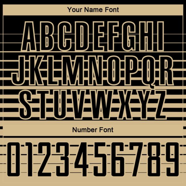 Custom Black Vegas Gold Gradient Pinstripe Sublimation Soccer Uniform Jersey