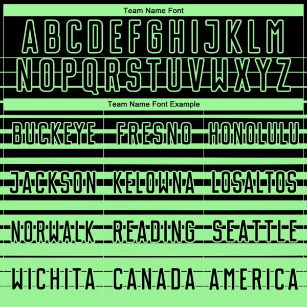 Custom Black Pea Green Gradient Pinstripe Sublimation Soccer Uniform Jersey