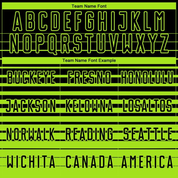 Custom Black Neon Green Gradient Pinstripe Sublimation Soccer Uniform Jersey