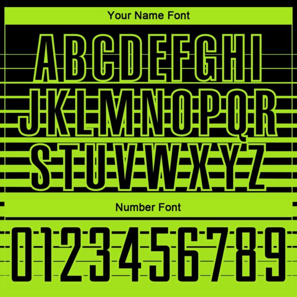 Custom Black Neon Green Gradient Pinstripe Sublimation Soccer Uniform Jersey