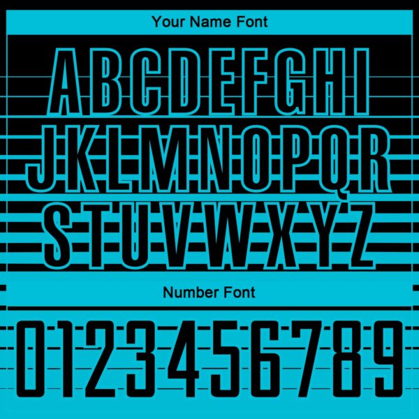 Custom Black Lakes Blue Gradient Pinstripe Sublimation Soccer Uniform Jersey