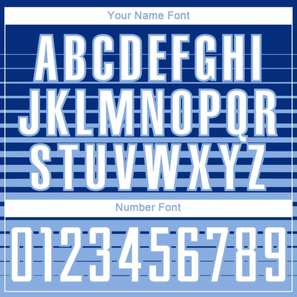 Custom Royal White-Light Blue Gradient Pinstripe Sublimation Soccer Uniform Jersey