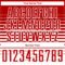 Custom Red White Gradient Pinstripe Sublimation Soccer Uniform Jersey