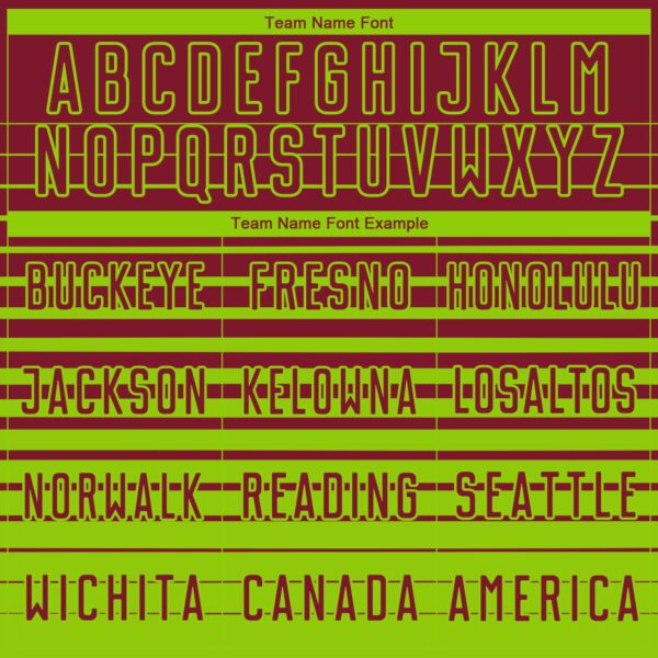 Custom Crimson Neon Green Gradient Pinstripe Sublimation Soccer Uniform Jersey