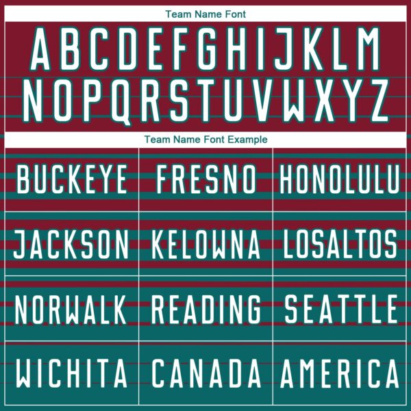 Custom Crimson White-Teal Gradient Pinstripe Sublimation Soccer Uniform Jersey