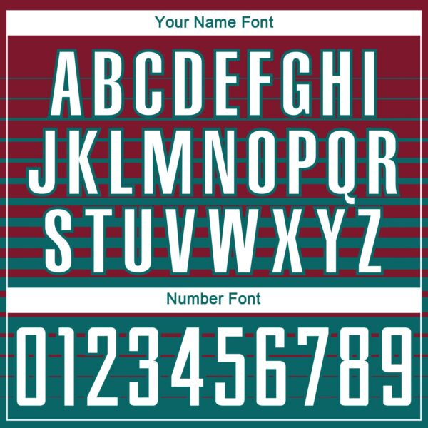 Custom Crimson White-Teal Gradient Pinstripe Sublimation Soccer Uniform Jersey