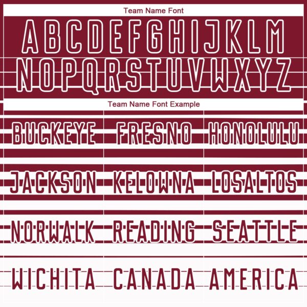 Custom Crimson White Gradient Pinstripe Sublimation Soccer Uniform Jersey