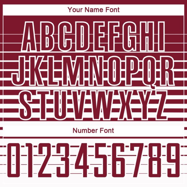 Custom Crimson White Gradient Pinstripe Sublimation Soccer Uniform Jersey