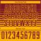 Custom Crimson Gold Gradient Pinstripe Sublimation Soccer Uniform Jersey
