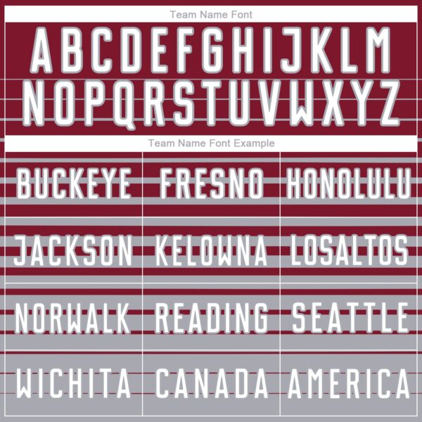 Custom Crimson White-Gray Gradient Pinstripe Sublimation Soccer Uniform Jersey