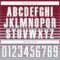 Custom Crimson White-Gray Gradient Pinstripe Sublimation Soccer Uniform Jersey