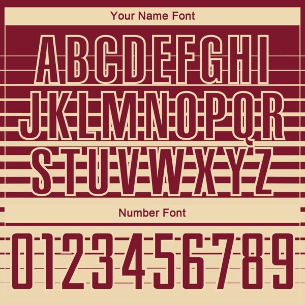 Custom Crimson Cream Gradient Pinstripe Sublimation Soccer Uniform Jersey