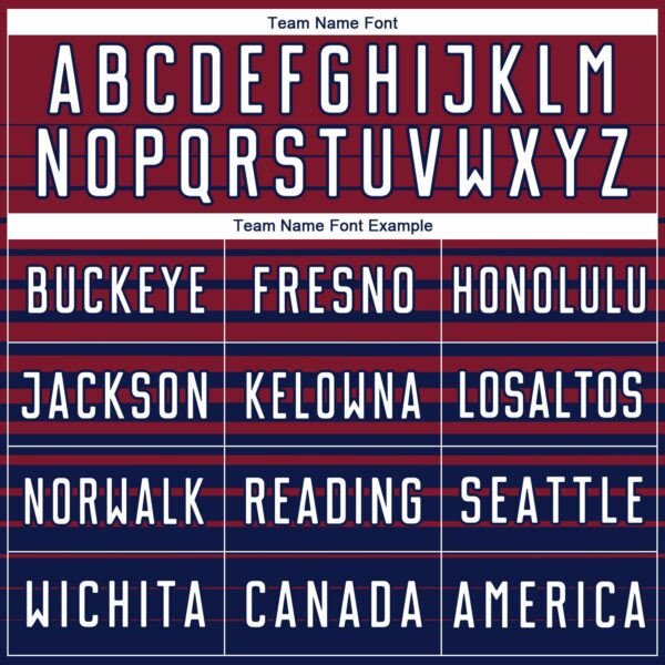 Custom Crimson White-Navy Gradient Pinstripe Sublimation Soccer Uniform Jersey