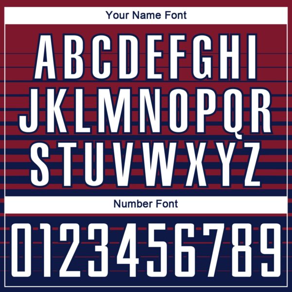 Custom Crimson White-Navy Gradient Pinstripe Sublimation Soccer Uniform Jersey