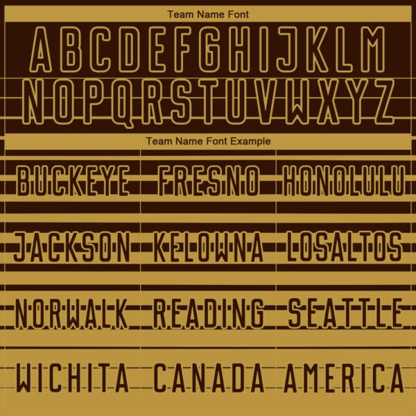 Custom Brown Old Gold Gradient Pinstripe Sublimation Soccer Uniform Jersey