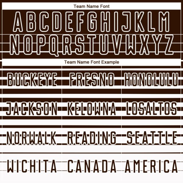 Custom Brown White Gradient Pinstripe Sublimation Soccer Uniform Jersey