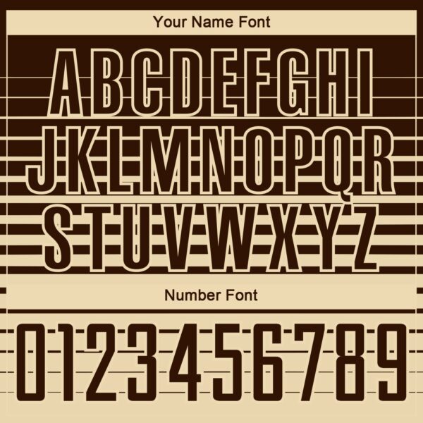 Custom Brown Cream Gradient Pinstripe Sublimation Soccer Uniform Jersey