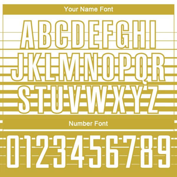 Custom White Old Gold Gradient Pinstripe Sublimation Soccer Uniform Jersey