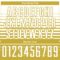 Custom White Old Gold Gradient Pinstripe Sublimation Soccer Uniform Jersey