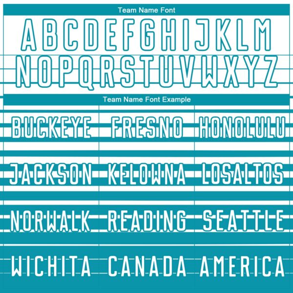 Custom White Teal Gradient Pinstripe Sublimation Soccer Uniform Jersey