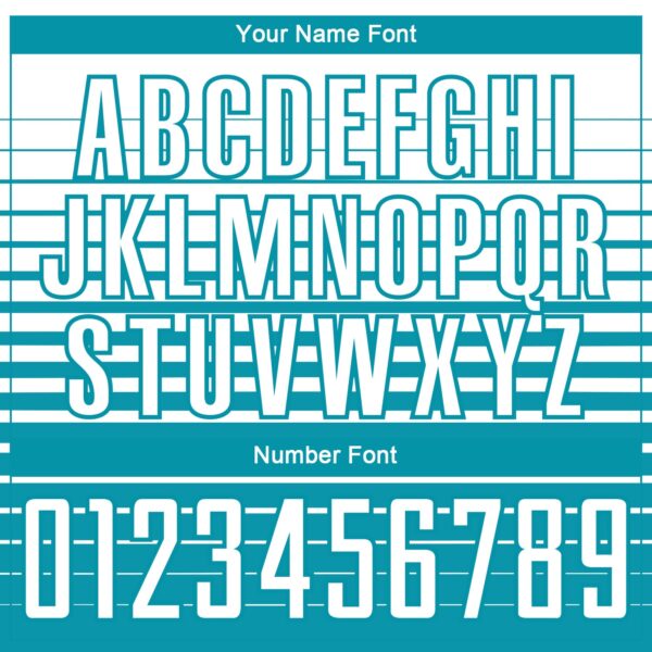 Custom White Teal Gradient Pinstripe Sublimation Soccer Uniform Jersey