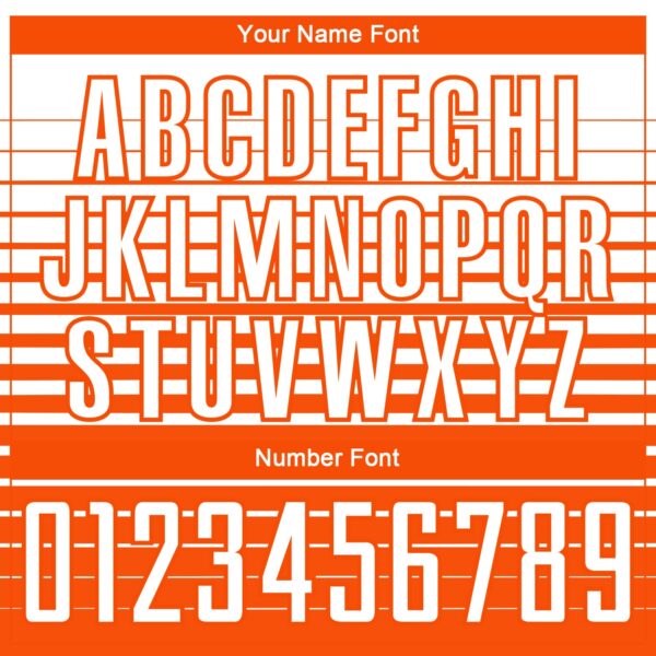 Custom White Orange Gradient Pinstripe Sublimation Soccer Uniform Jersey