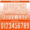 Custom White Orange Gradient Pinstripe Sublimation Soccer Uniform Jersey