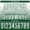 Custom White Green Gradient Pinstripe Sublimation Soccer Uniform Jersey