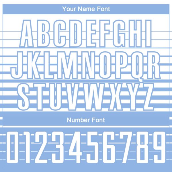 Custom White Light Blue Gradient Pinstripe Sublimation Soccer Uniform Jersey