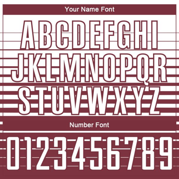 Custom White Burgundy Gradient Pinstripe Sublimation Soccer Uniform Jersey