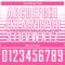 Custom White Pink Gradient Pinstripe Sublimation Soccer Uniform Jersey