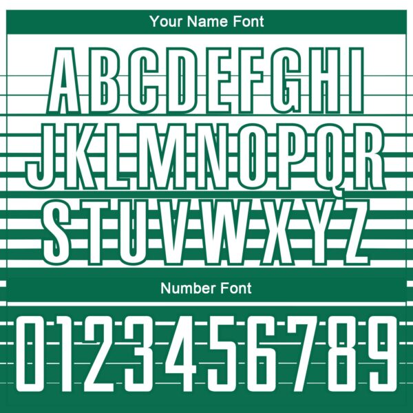 Custom White Kelly Green Gradient Pinstripe Sublimation Soccer Uniform Jersey