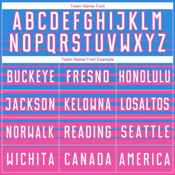 Custom Powder Blue White-Pink Gradient Pinstripe Sublimation Soccer Uniform Jersey