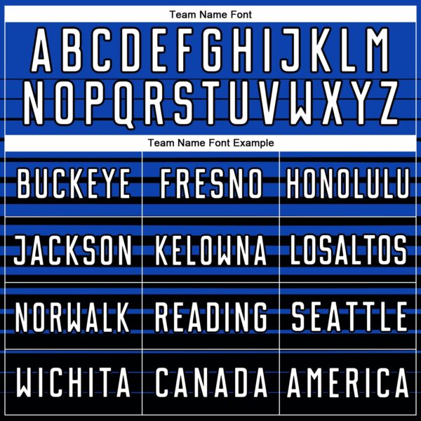 Custom Thunder Blue White-Black Gradient Pinstripe Sublimation Soccer Uniform Jersey