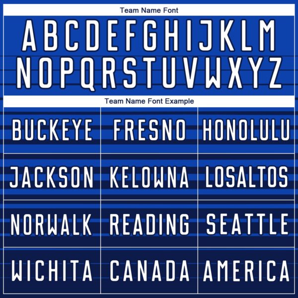 Custom Thunder Blue White-Navy Gradient Pinstripe Sublimation Soccer Uniform Jersey