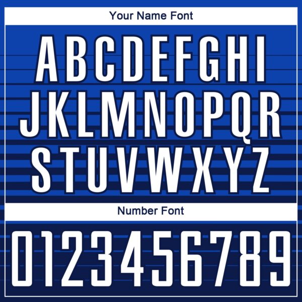 Custom Thunder Blue White-Navy Gradient Pinstripe Sublimation Soccer Uniform Jersey