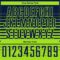 Custom Navy Neon Green Gradient Pinstripe Sublimation Soccer Uniform Jersey